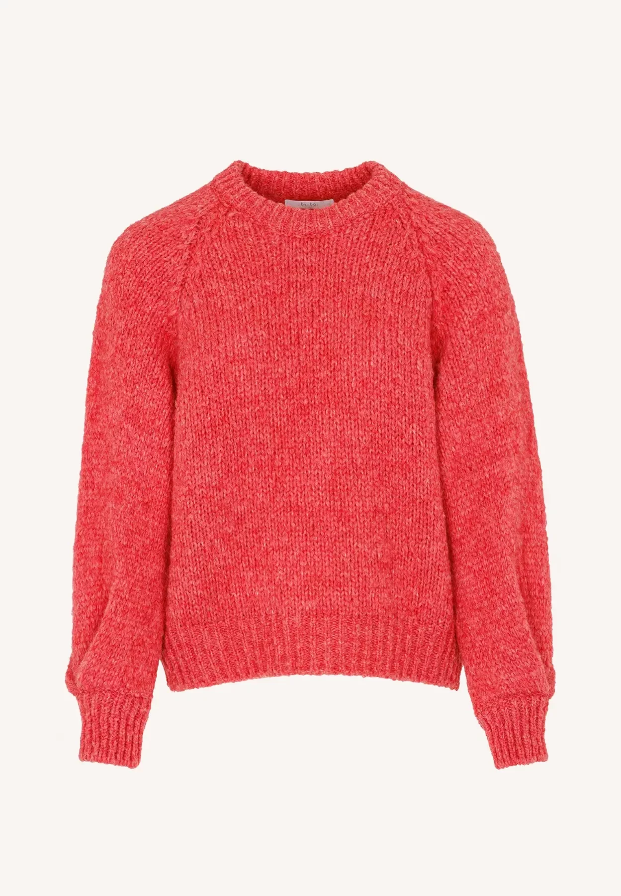 by-bar amsterdam - lucia pullover - flamingo red 5
