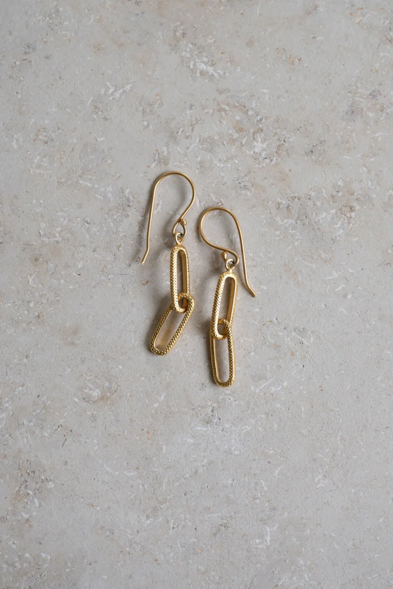 by-bar amsterdam - chain earring | gold 2