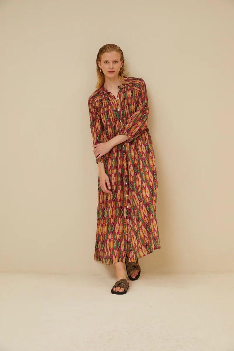 by-bar amsterdam - loulou summer ikat dress | summer ikat print 6