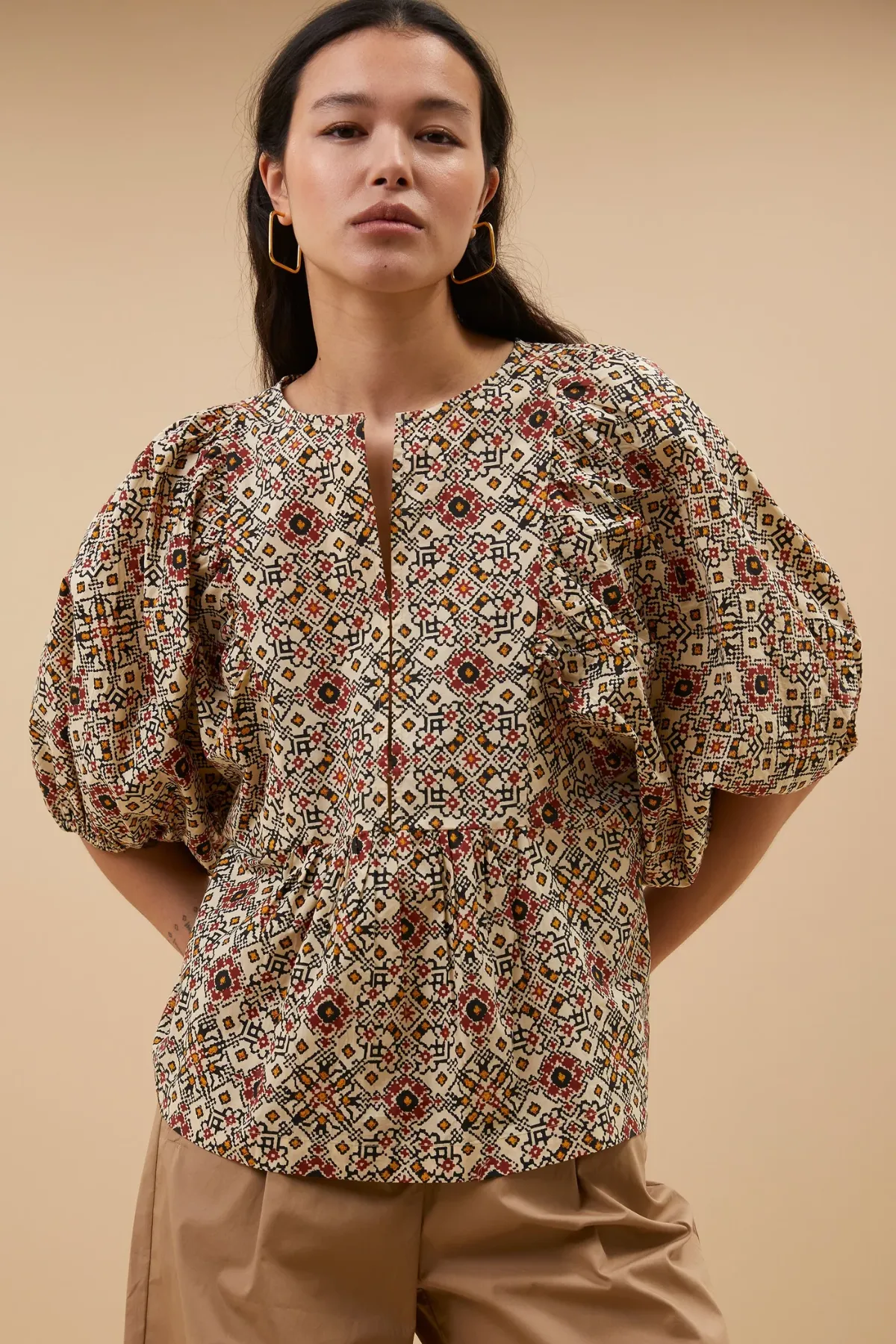 by-bar amsterdam - gabie rohin blouse | rohin print