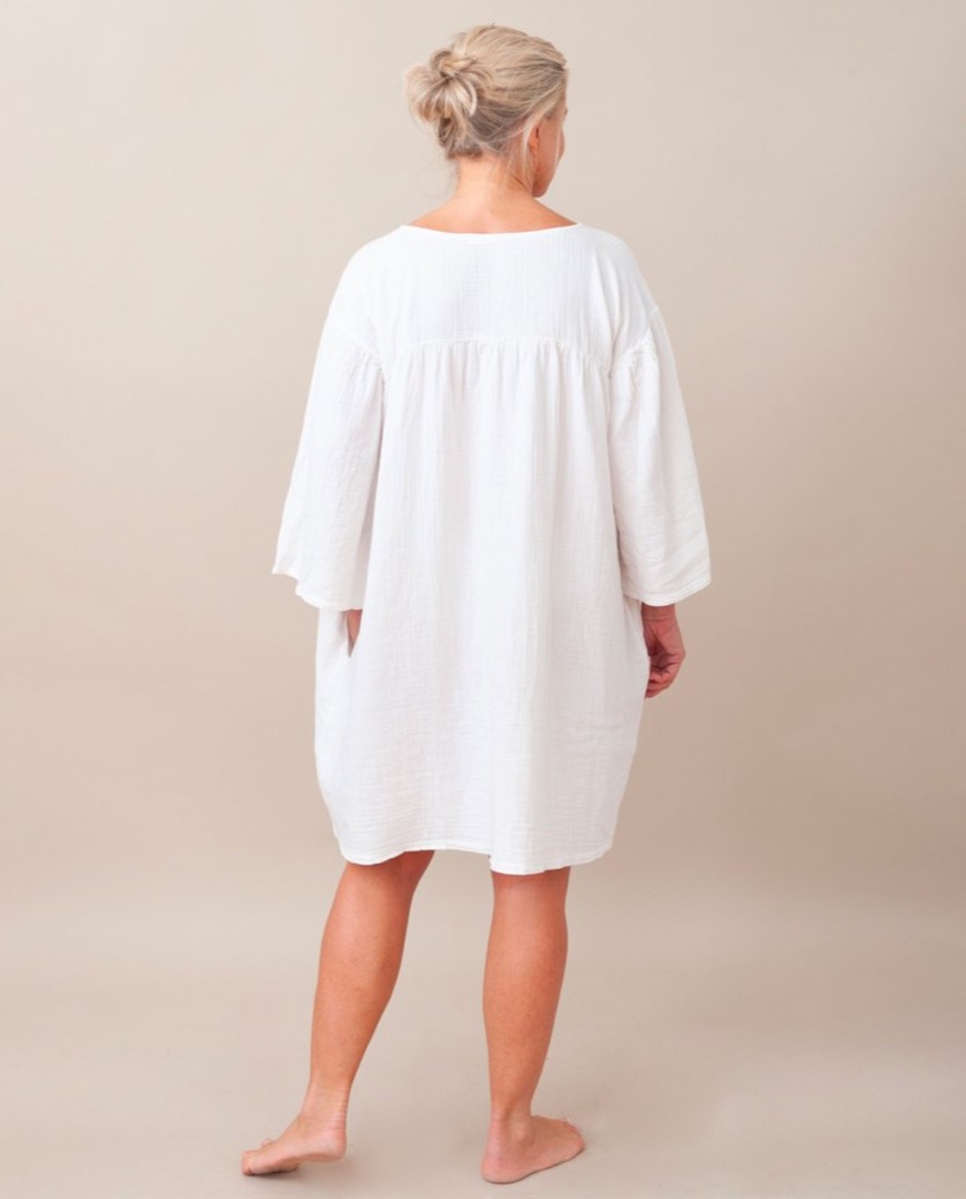BEAUMONT ORGANIC - Dylla Organic Cotton Dress In Off White 2