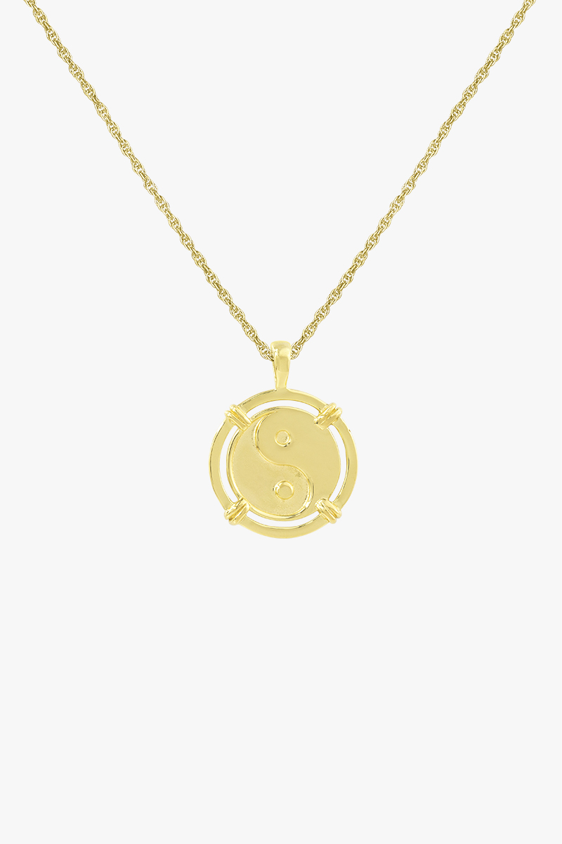 wildthings collectables - Yin Yang Coin Pendant Gold 2