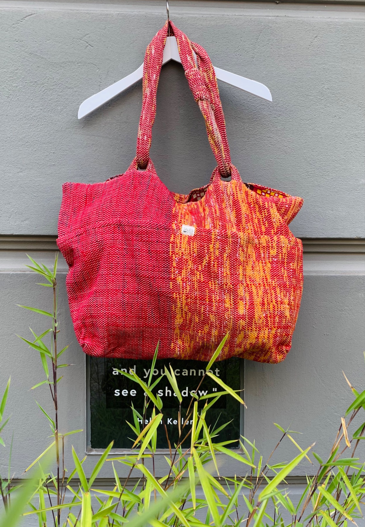 Solid - Tasche aus Sari - Red flame