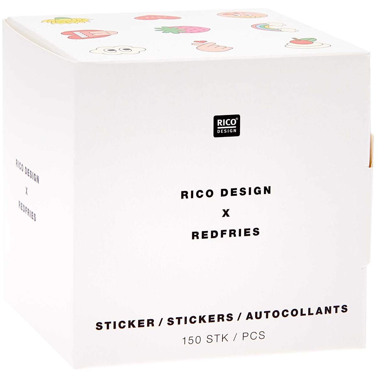 RICO Design - Rico Design x Redfries Sticker Eye Candy 5cm 150 Stück auf der Rolle 3
