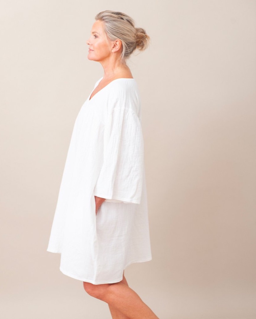 BEAUMONT ORGANIC - Dylla Organic Cotton Dress In Off White