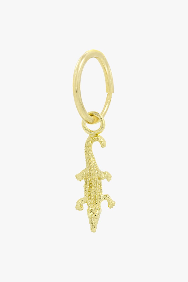 wildthings collectables - Crocodile earring gold plated