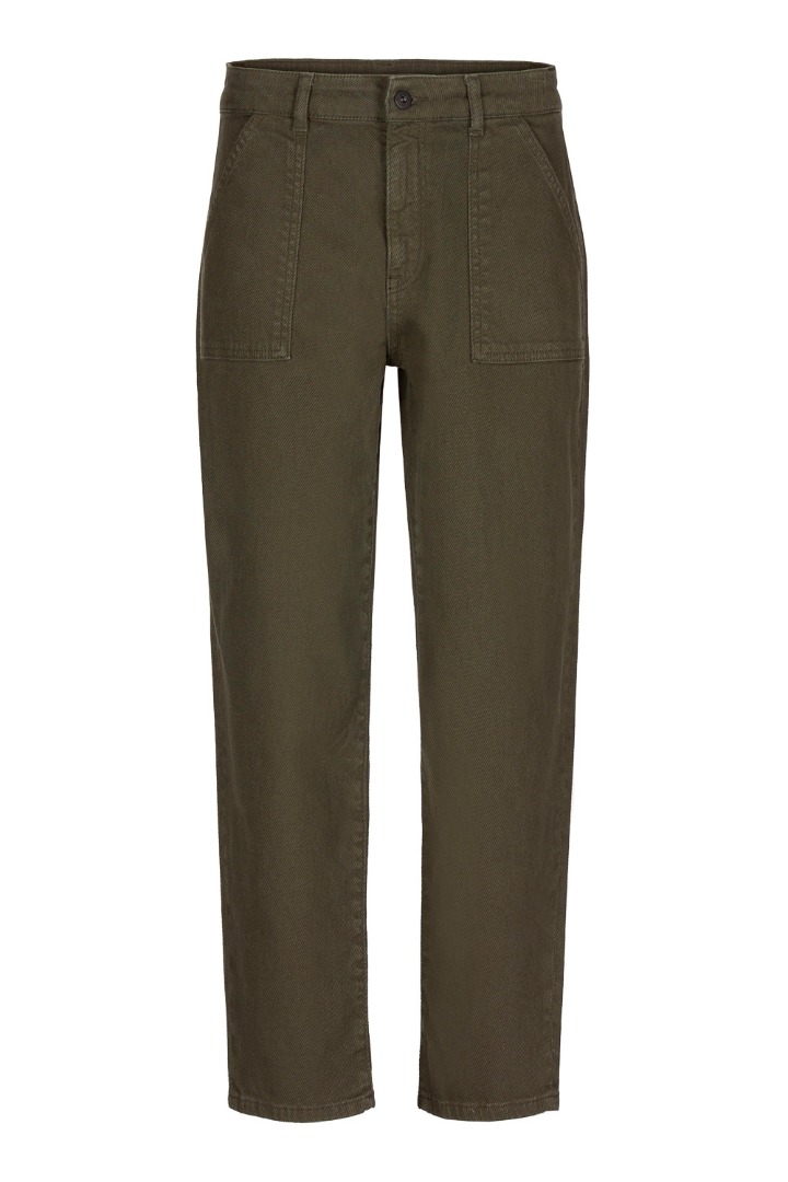 by-bar - smiley twill pant - forest night 7
