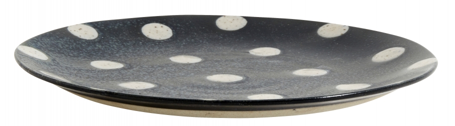 NORDAL - GRAINY dot plate S sand/dark blue