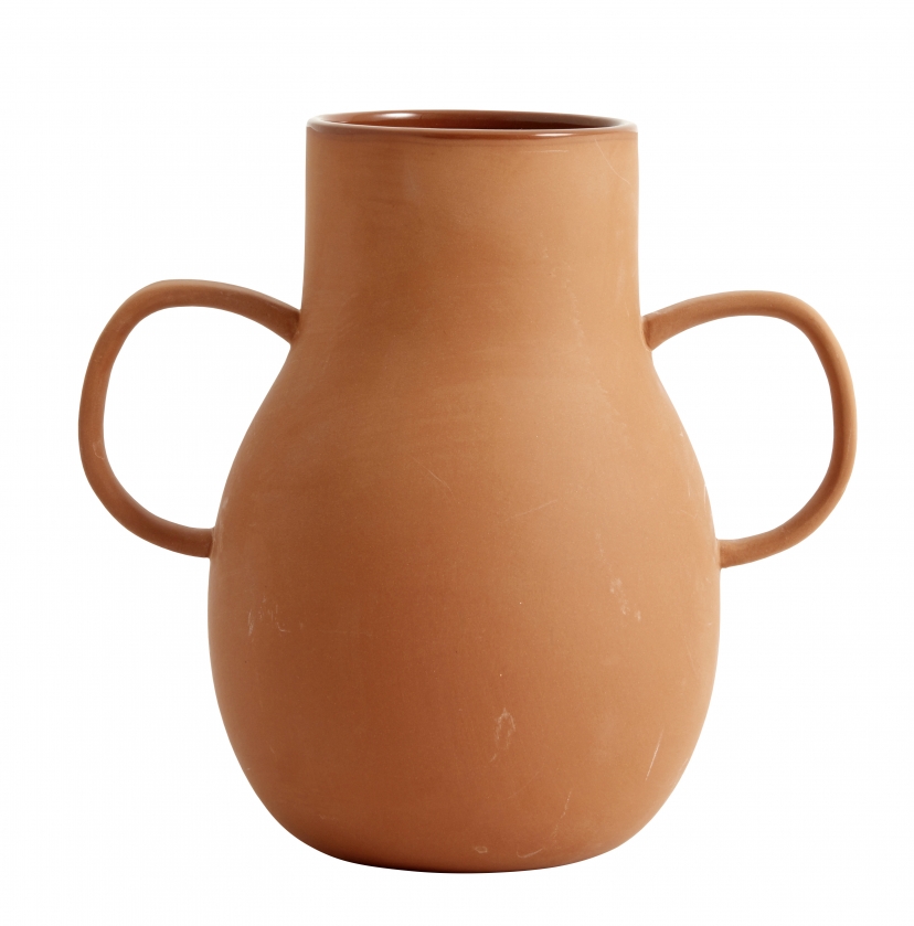 NORDAL - PROMISE clay vase small 2 handles 2