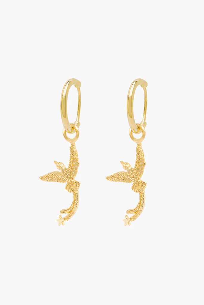 wildthings collectables - Bali bird earring gold plated single piece 4