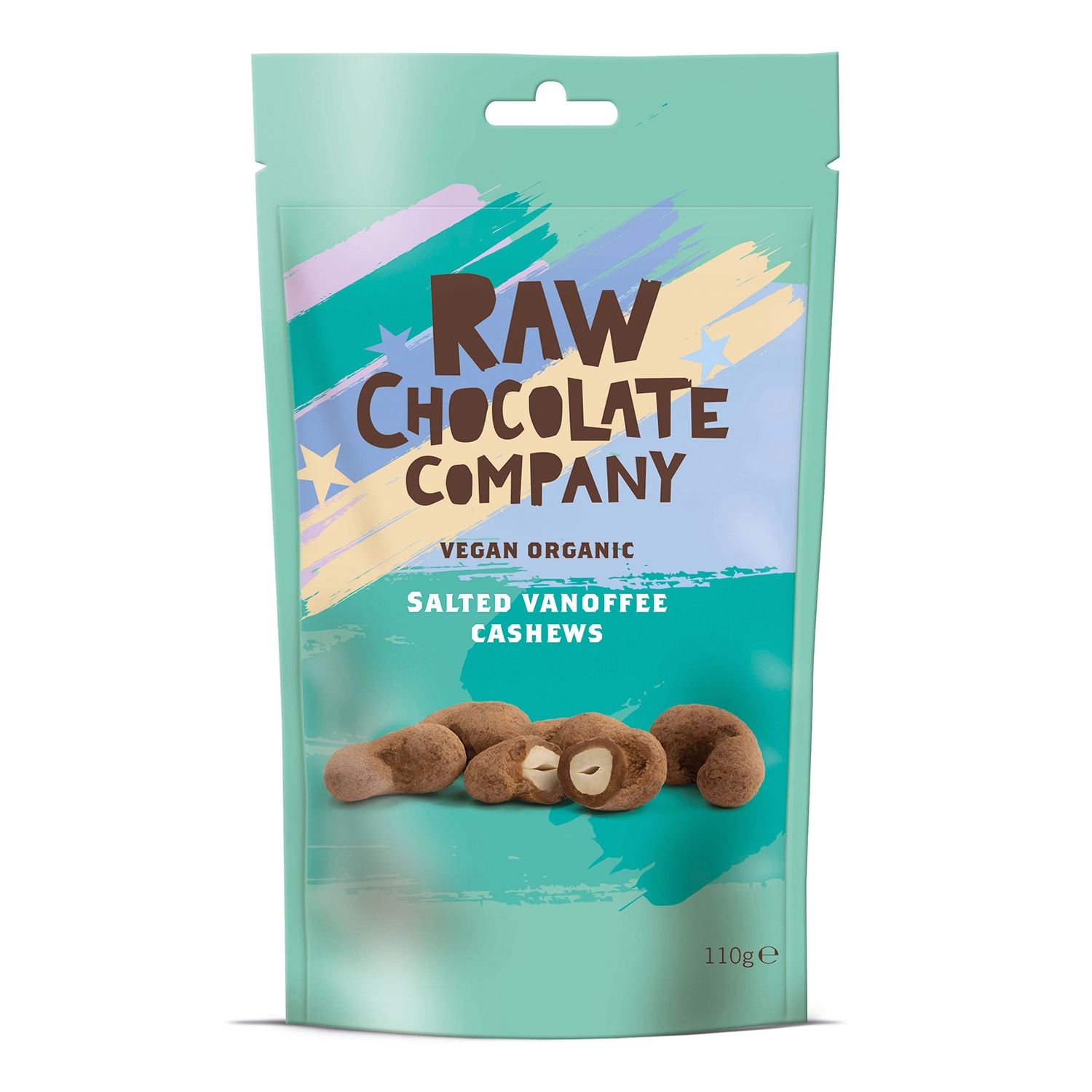 THE RAW CHOCOLATE COMPANY - Gesalzene Vanoffee-Cashewnüsse 110 g