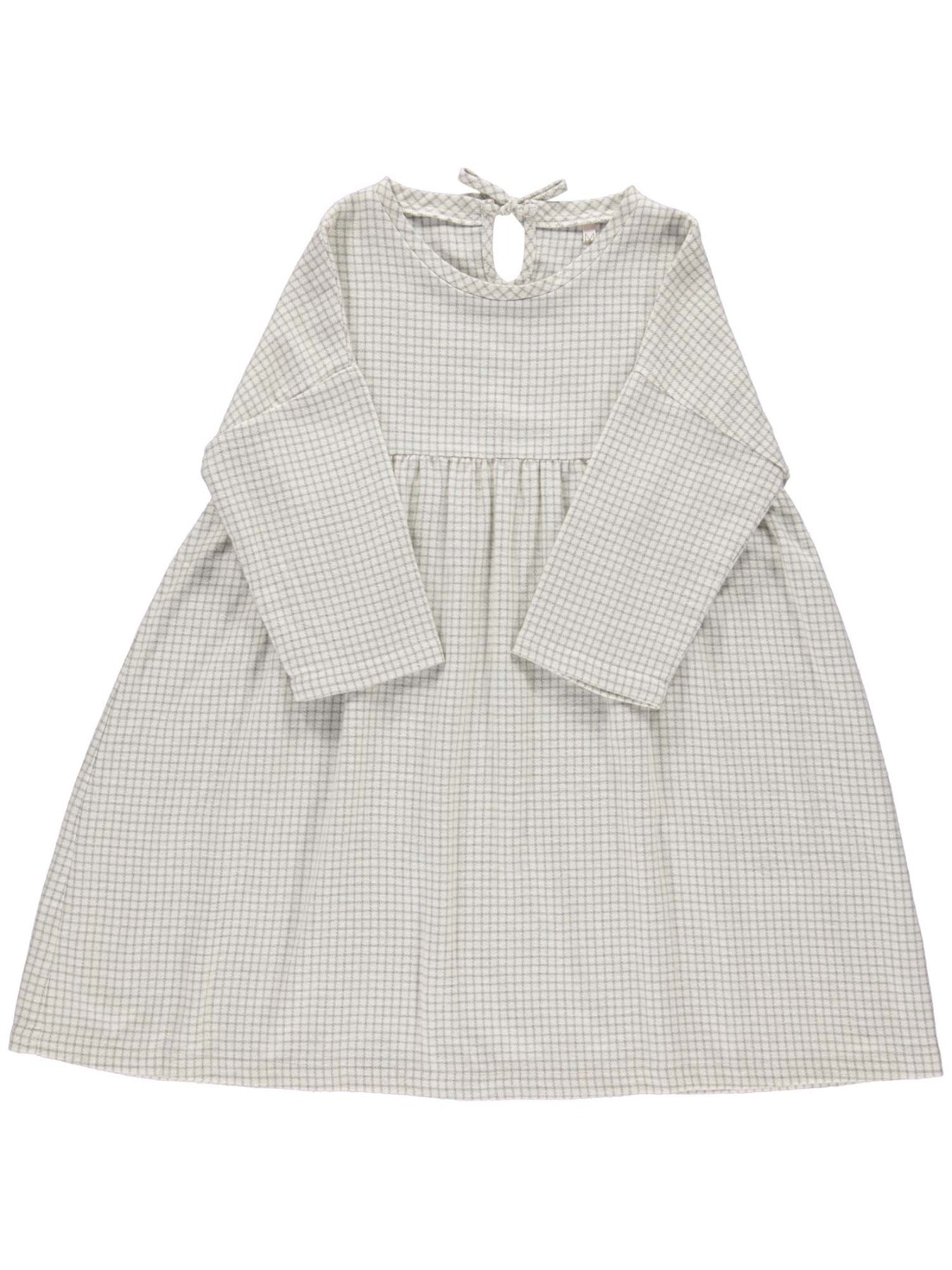 Monkind - Silver Checked Oversized Dress - KIDS 6