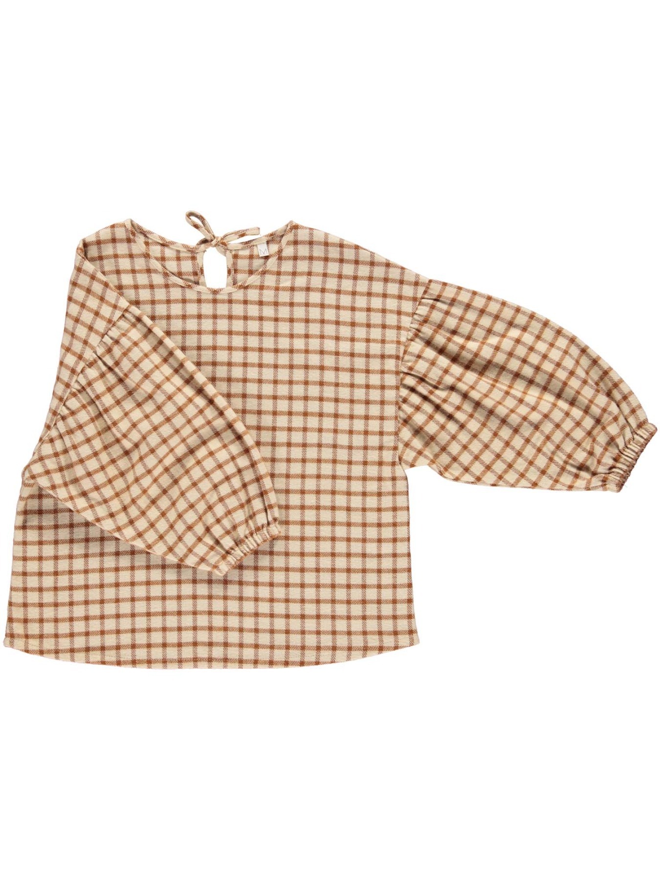 Monkind - Amber Check Puff Blouse - KIDS 3