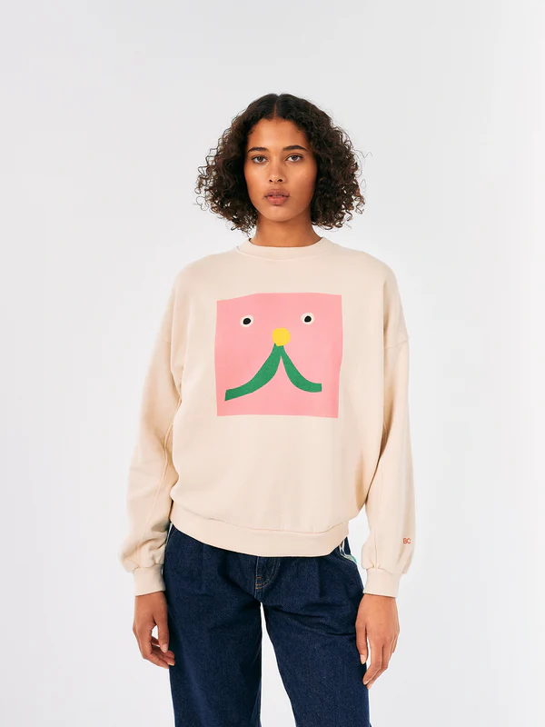 Bobo Choses - Abstract Cat Smile print sweatshirt