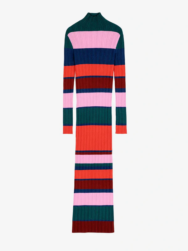 Bobo Choses - Multicolor striped knitted dress 5