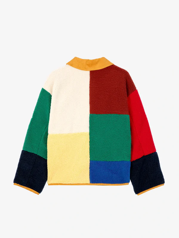 Bobo Choses - Color Block sheepskin jacket 8