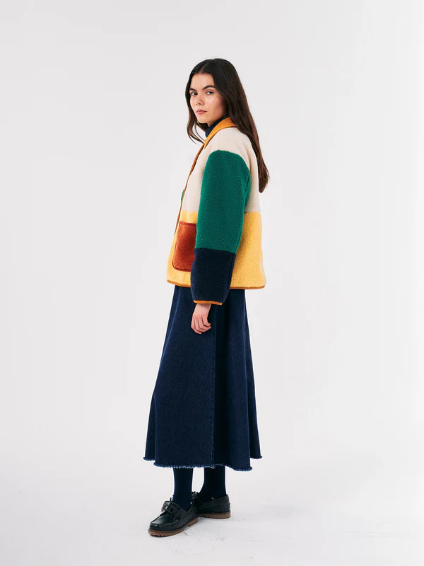 Bobo Choses - Color Block sheepskin jacket 4