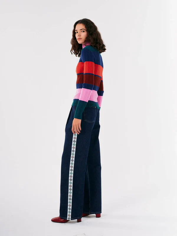 Bobo Choses - Multi stripes knitted turtle neck 3