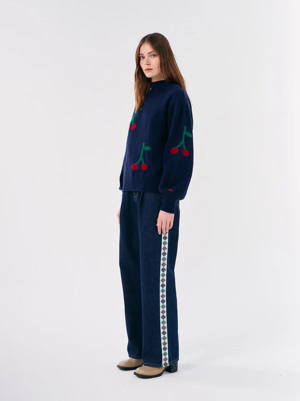 Bobo Choses - Cherry printed turtle neck jumper 4