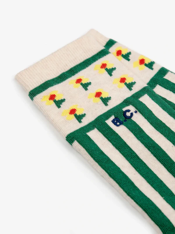 Bobo Choses - Pixel Flower long socks 3