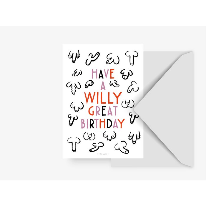 typealive - Postkarte - Willy Great Birthday