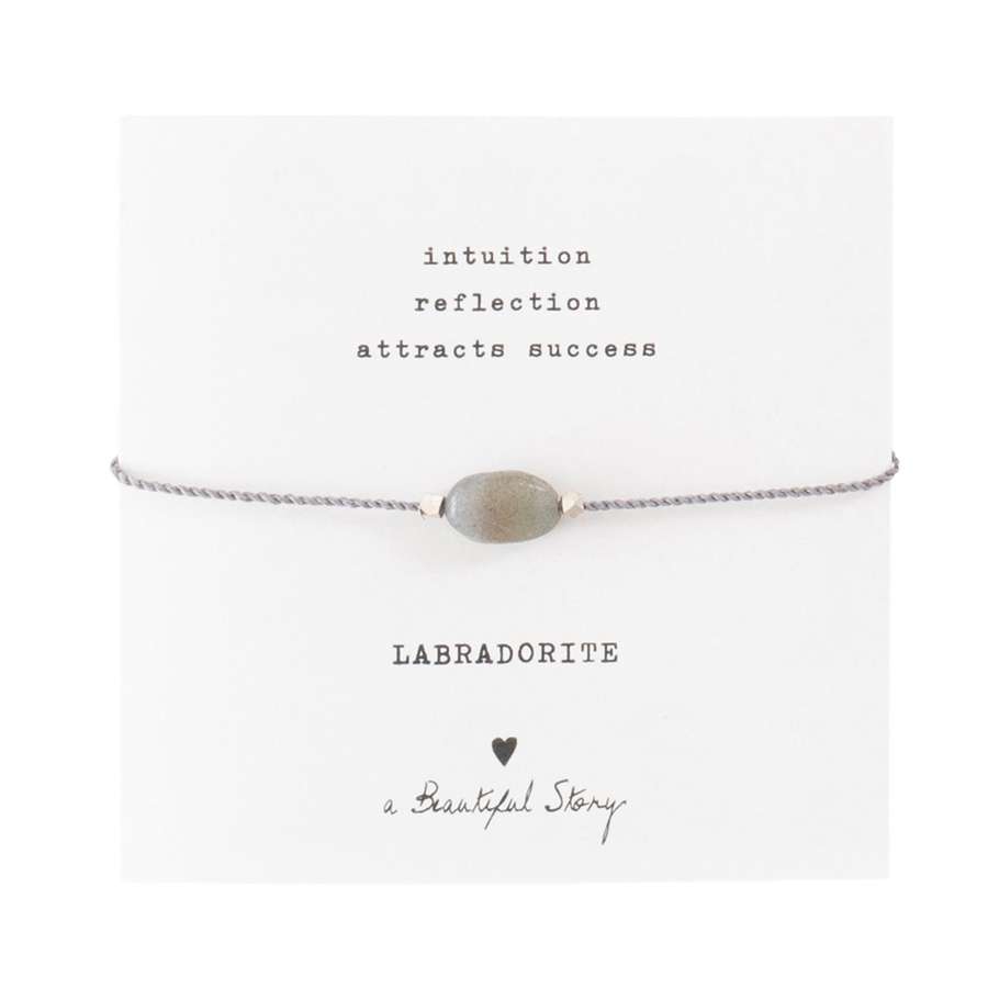 a Beautiful Story - Armband - Edelsteinkarte Labradorit Silber