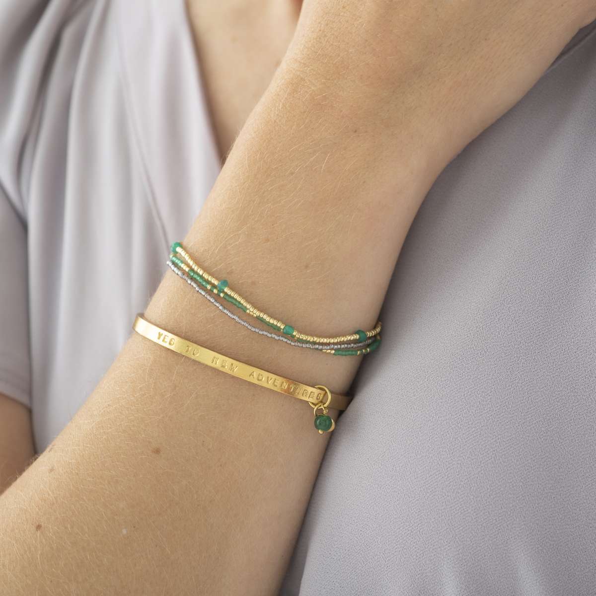 a Beautiful Story - Armband - Welcome Aventurin Gold 2