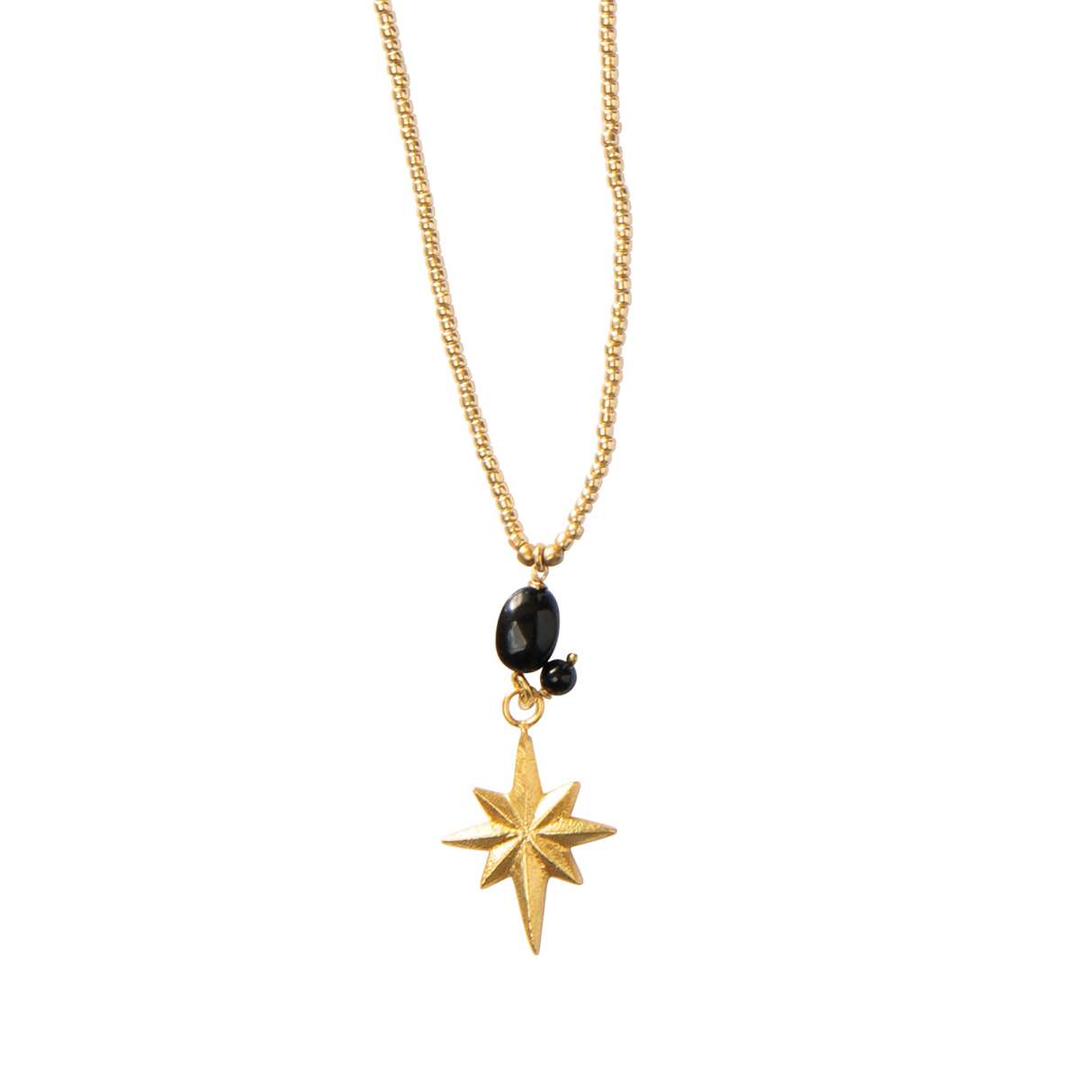 a Beautiful Story - Kette - Blessing Schwarzer Onyx Gold 2