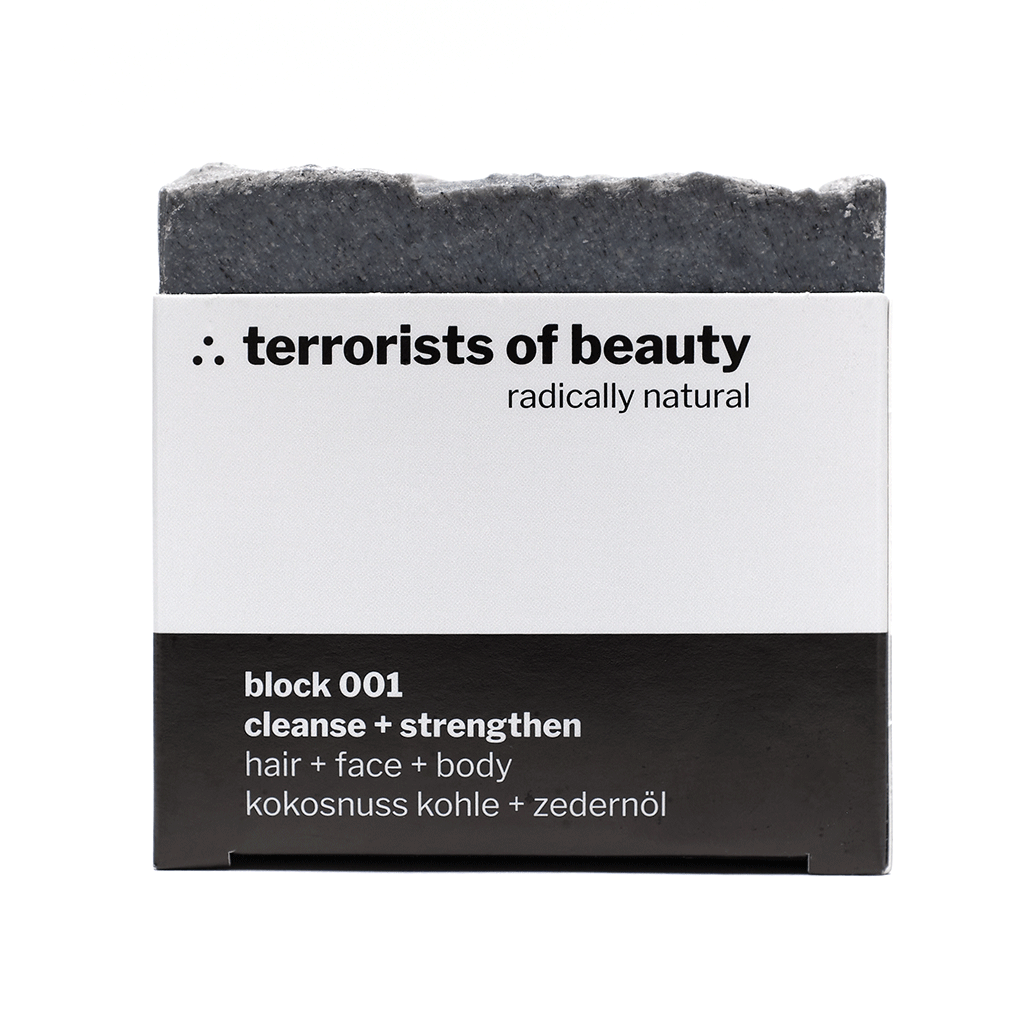 terrorists of beauty - seife block 001 cleanse strengthen