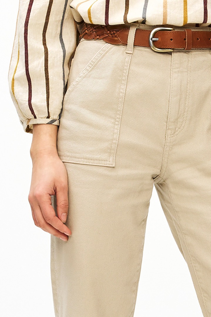 by-bar - smiley twill pant - sand 6