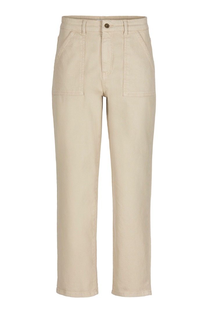 by-bar - smiley twill pant - sand 5
