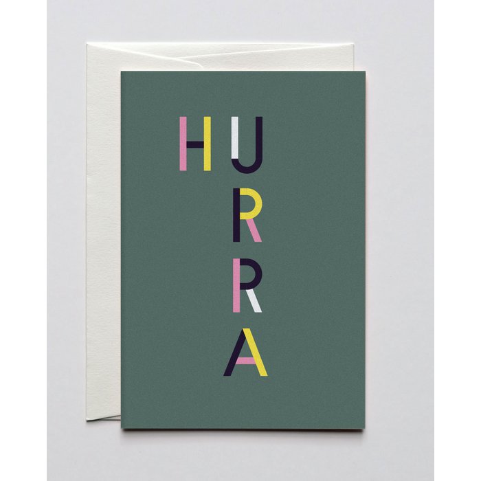 Haferkorn &amp; Sauerbrey - Grußkarte Lucky Letters Hurra