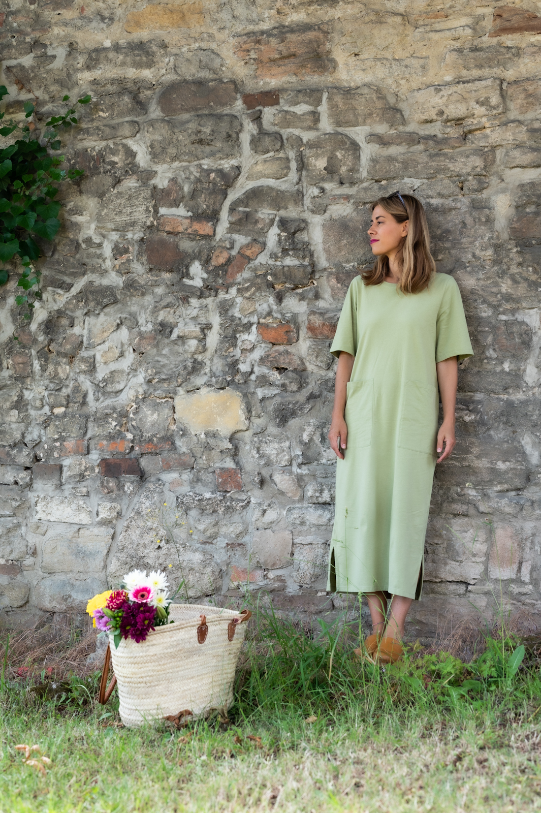 BEAUMONT ORGANIC - Lillian Organic Cotton Dress - Sage