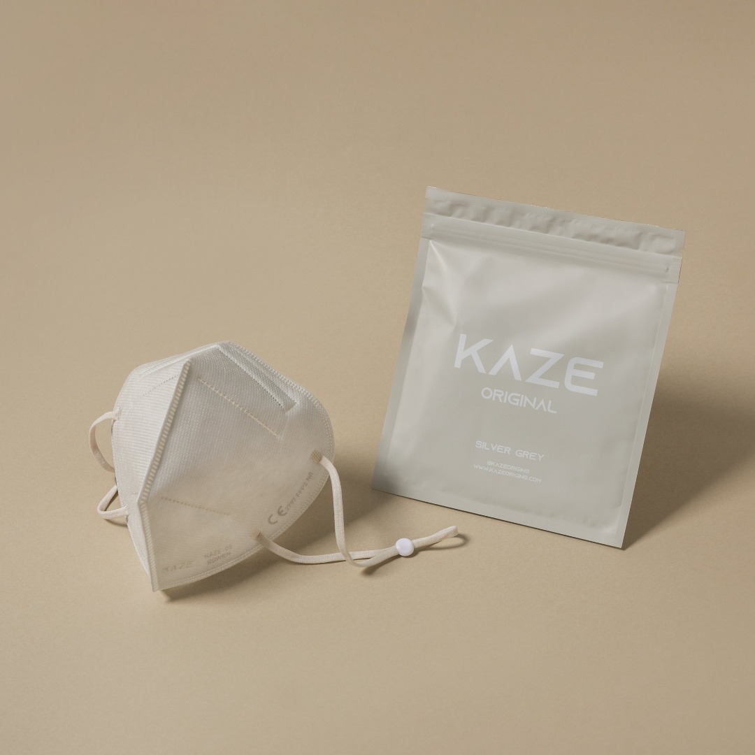 KAZE - FFP2 Maske - Silver Grey