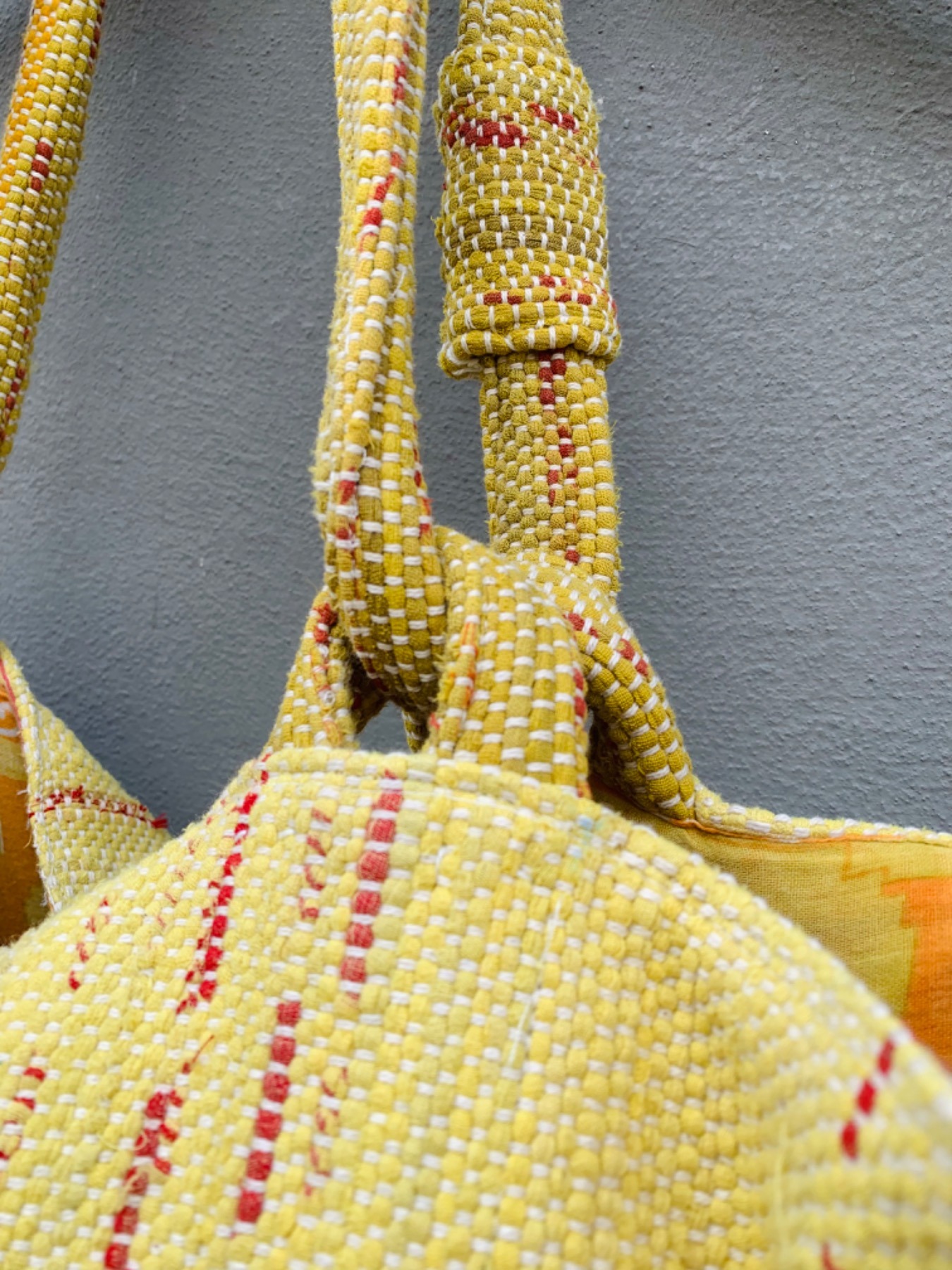Solid - Tasche aus Sari - Yellow&amp;Orange 3