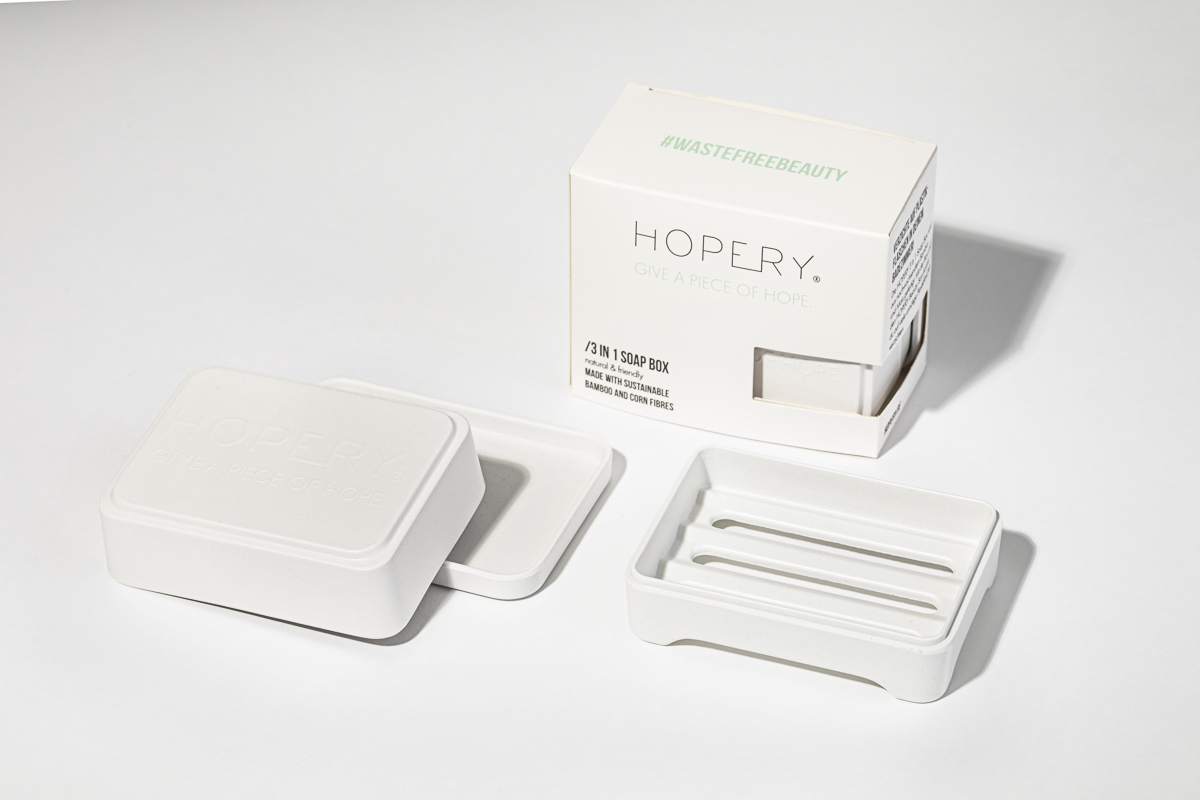 Hopery - 3 in 1 soap box / WHITE