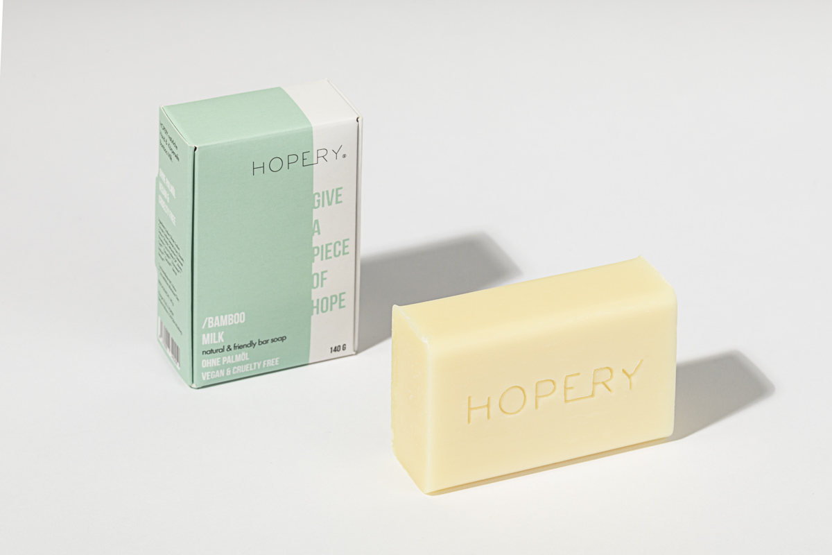 Hopery - natural & friendly bar soap 140g / BAMBOO MILK
