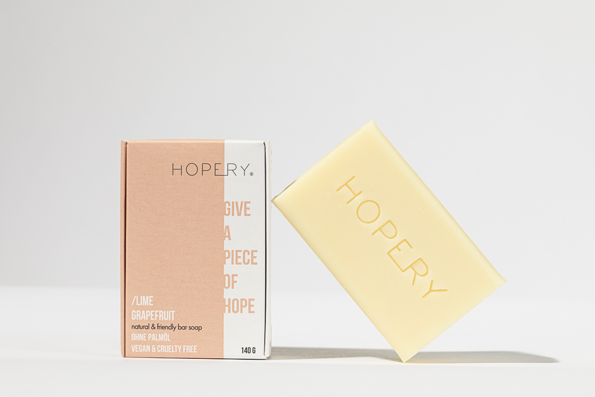 Hopery - natural &amp; friendly bar soap 140g / LIME GRAPEFRUIT