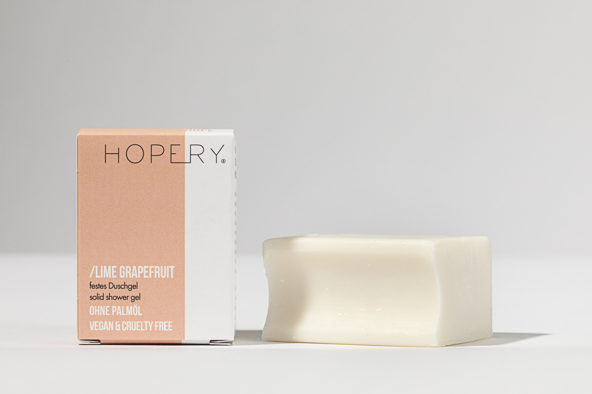 Hopery - Festes Duschgel ohne plastikverpackung / LIME GRAPEFRUIT 2