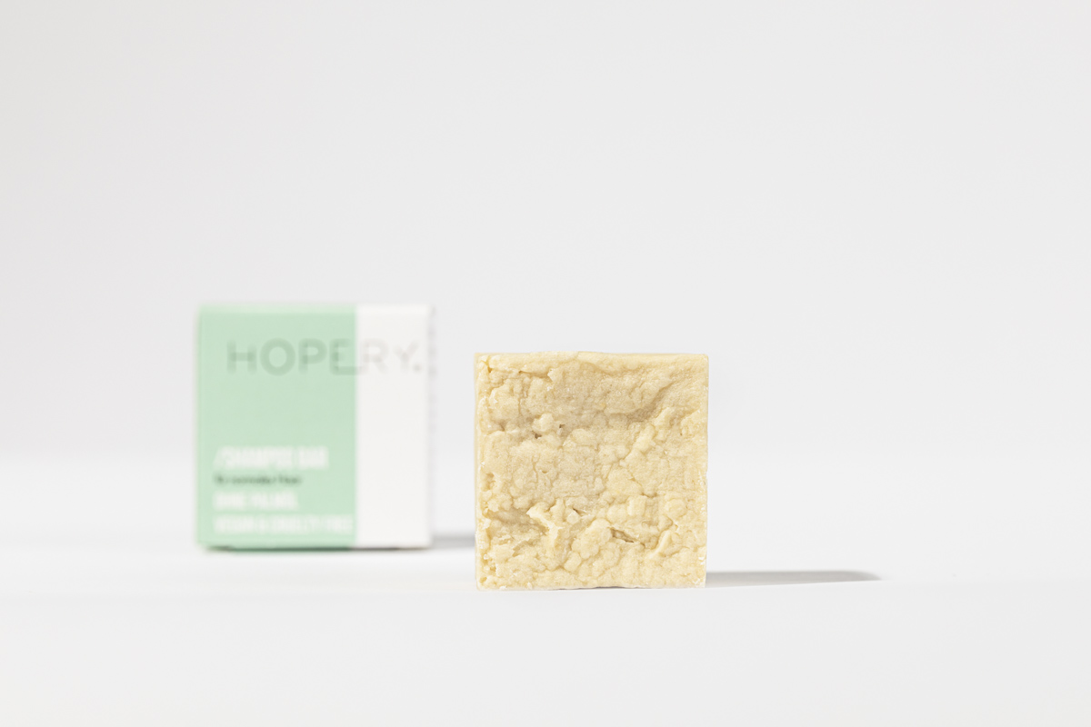 Hopery - shampoo bar für normales Haar Frischgewicht 50g/ BAMBOO MILK 3