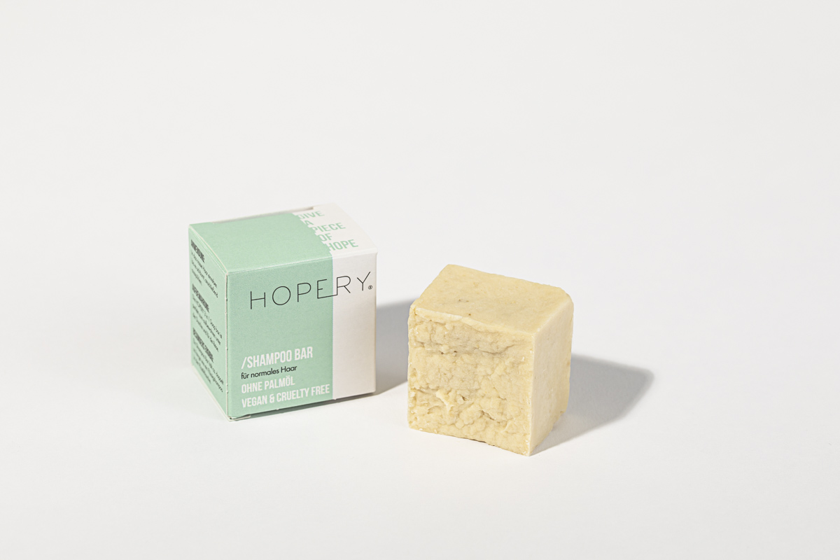 Hopery - shampoo bar für normales Haar Frischgewicht 50g/ BAMBOO MILK 2