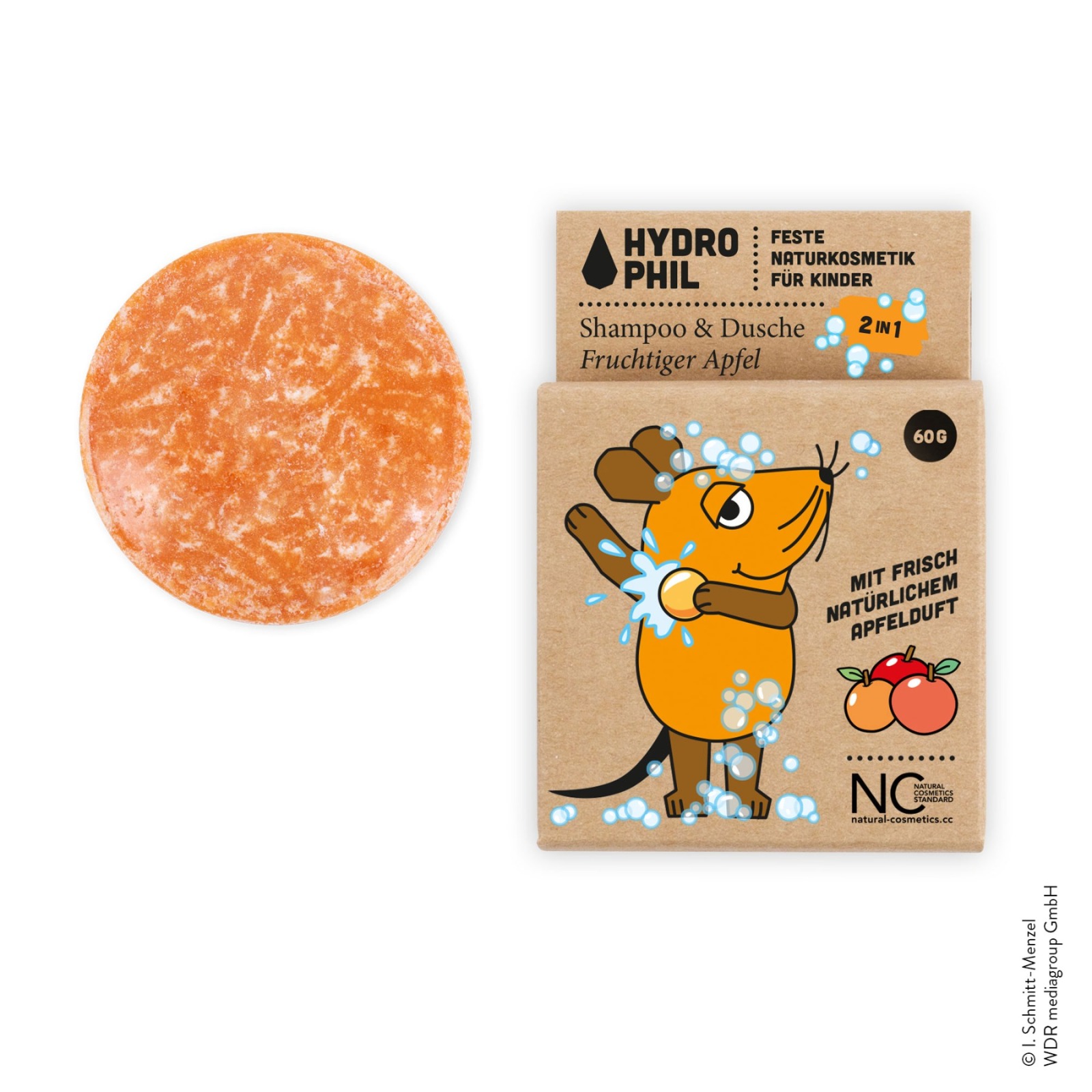 HYDROPHIL - Kinder Shampoo & Dusche Fruchtiger Apfel - Maus