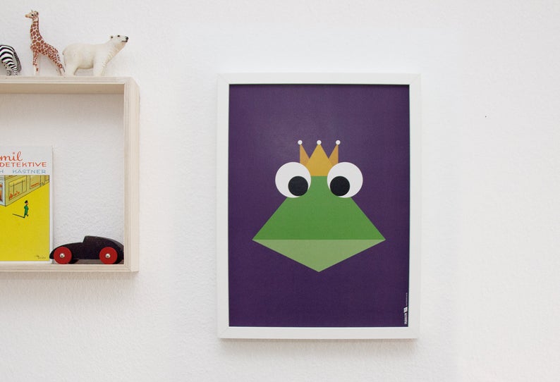 Poster Froschkönig, 30x40 cm
