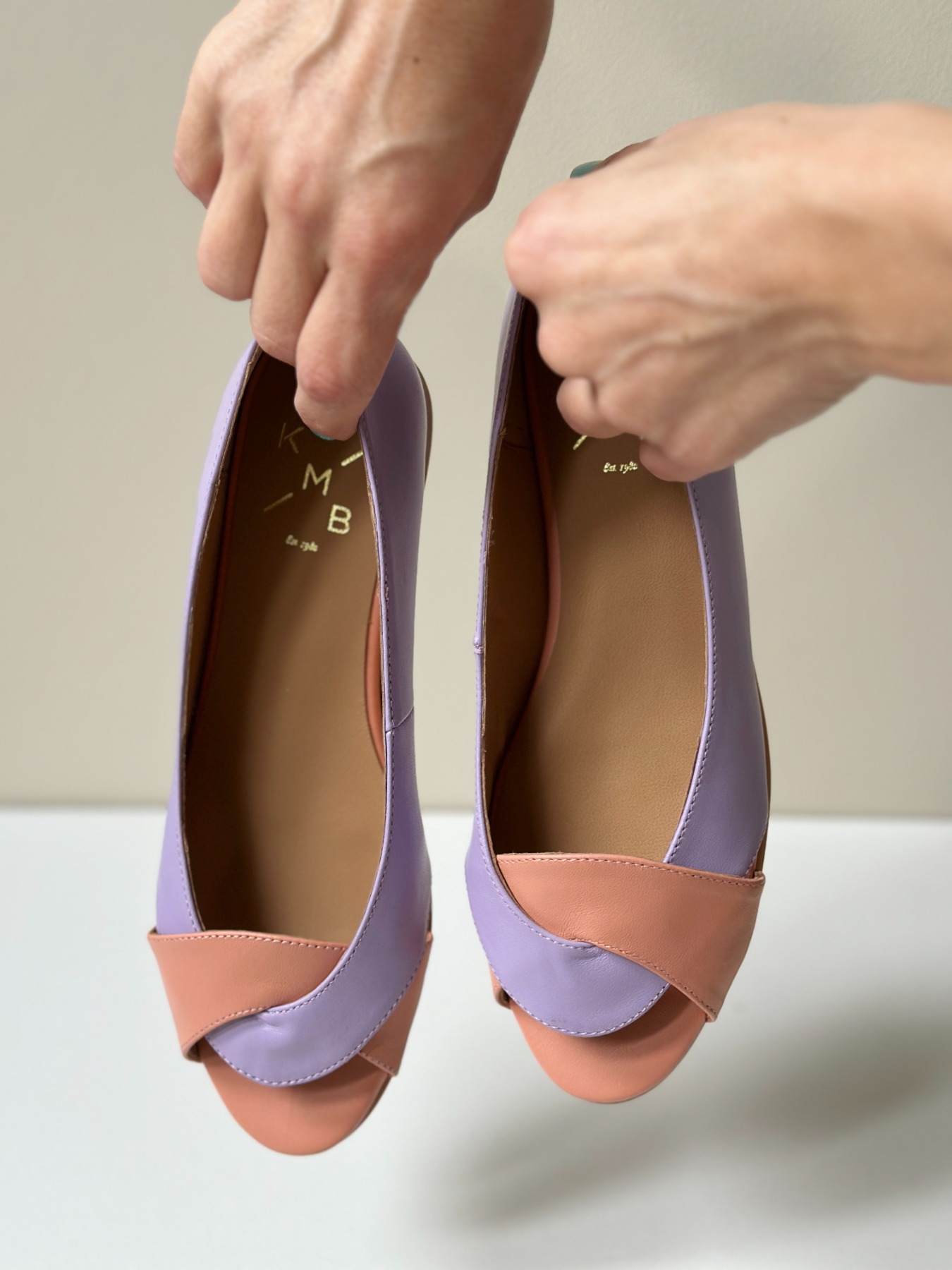 KMB Shoes - Ballerina SOFIE - Apricot/Lila 7