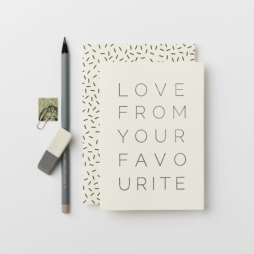 katieleamon - Klappkarte - LOVE FROM YOUR FAVOURITE CARD