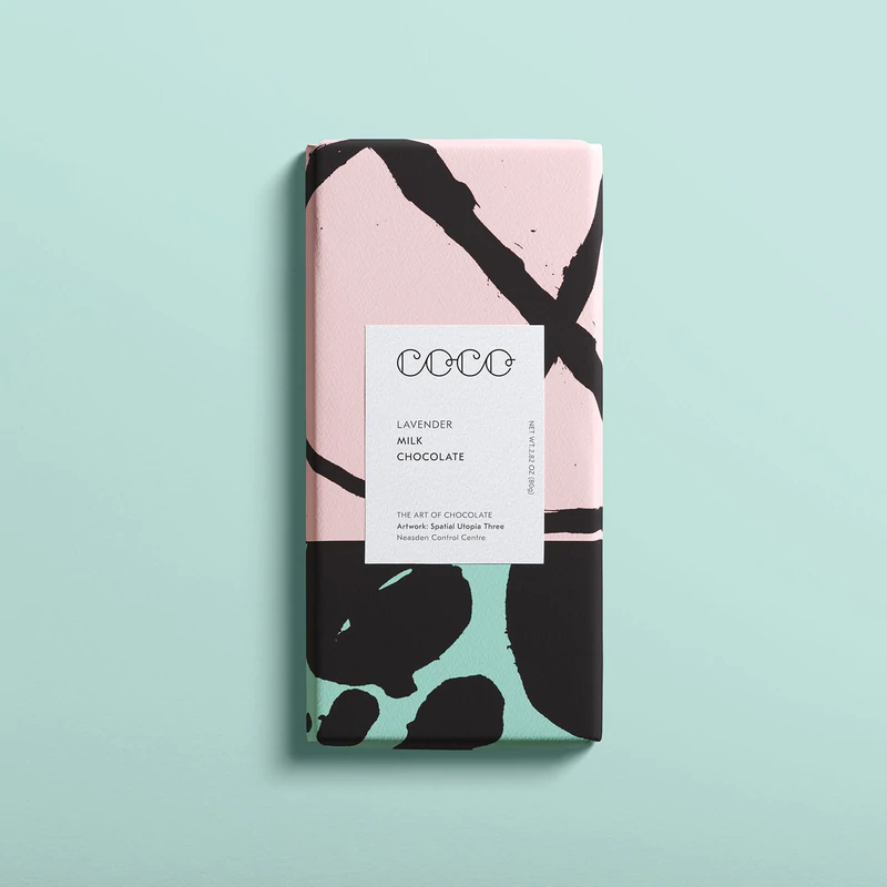 COCO Chocolatier - Lavender Milk Chocolate Bar