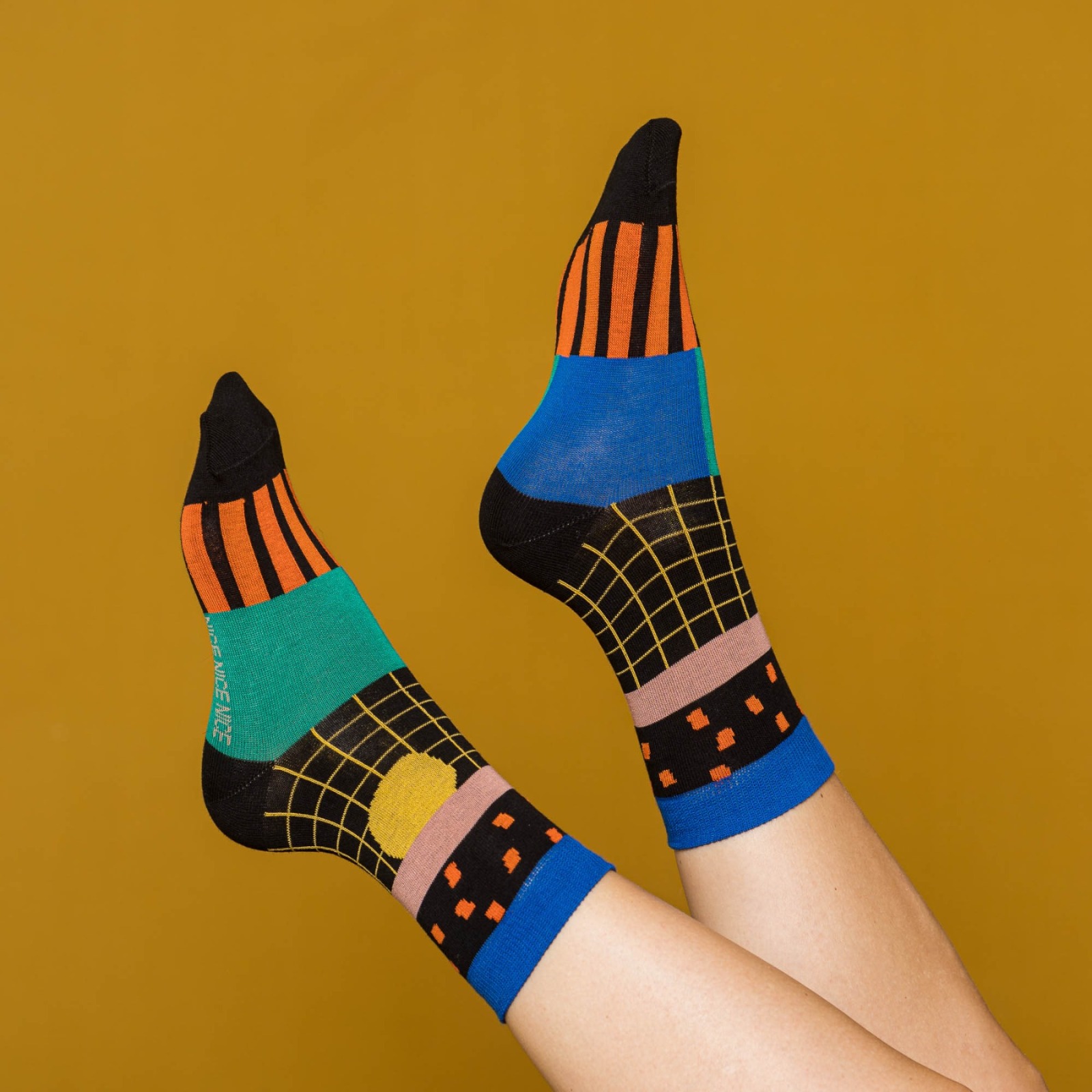 nicenicenice - nice socks pattern black 5