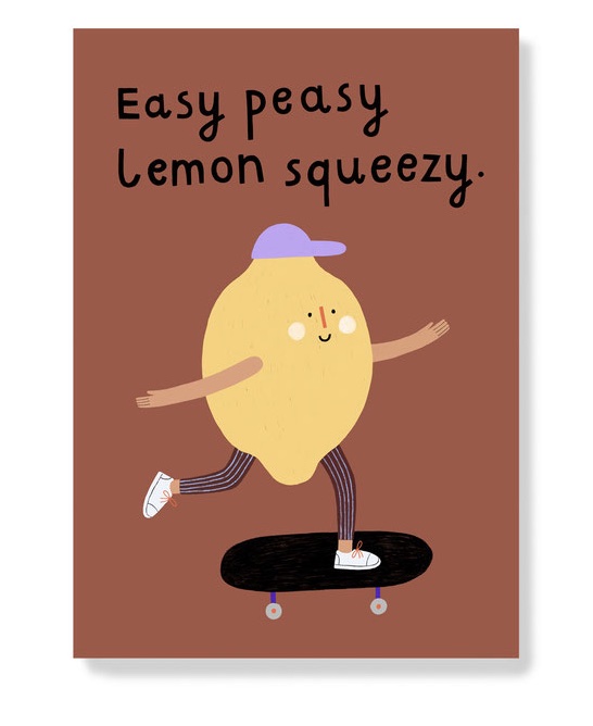AnnaKatharinaJansen - Postkarte - Easy peasy lemon squeezy