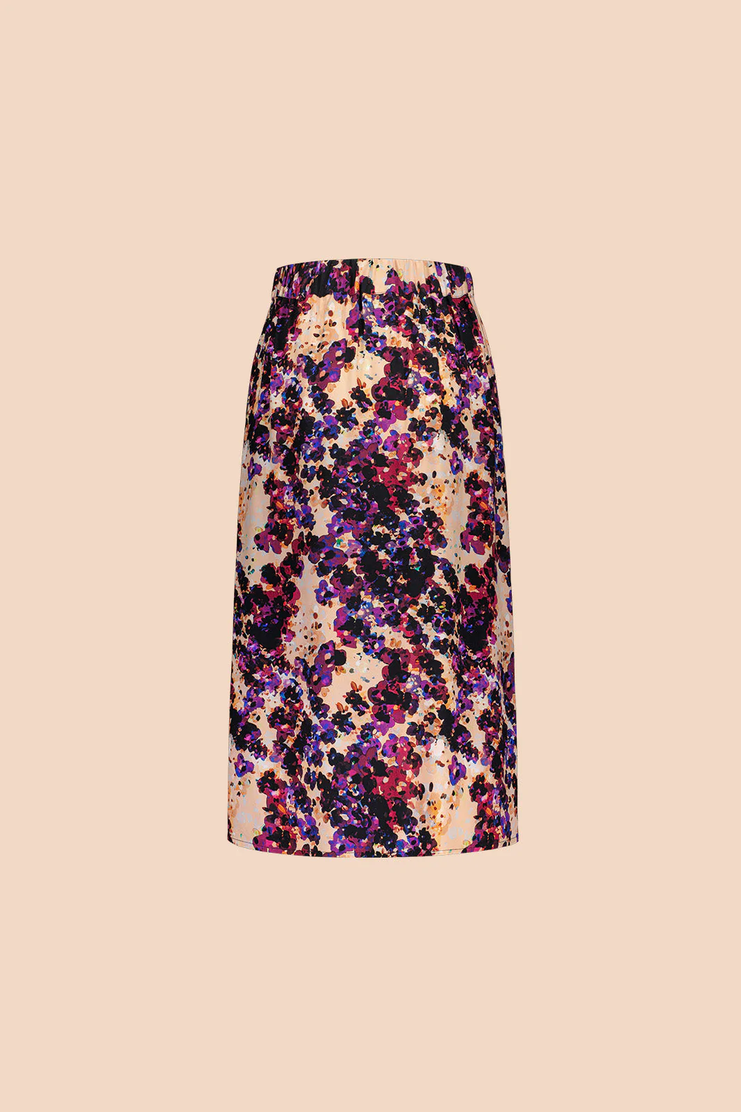 Kaiko - Crepe Button Skirt - Purple Moss 4