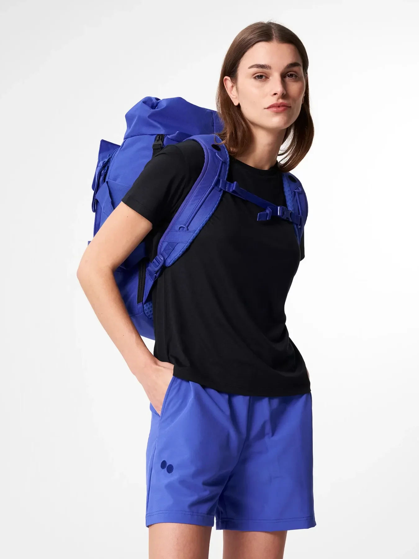 pinqponq Backpack BLOK medium Construct - Poppy Blue 8